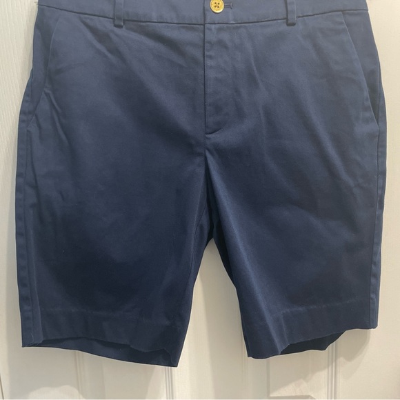 Lauren Ralph Lauren Women's Chino Shorts Size 6 Navy Blue Flat Front Pockets - Picture 2 of 9